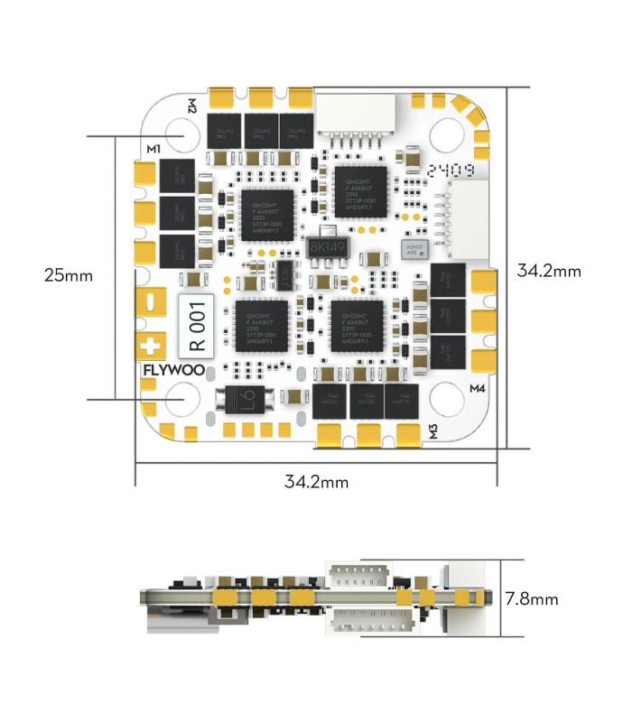 Flywoo GOKU GN745 AIO V3 - 45A 32 bit - MPU6000