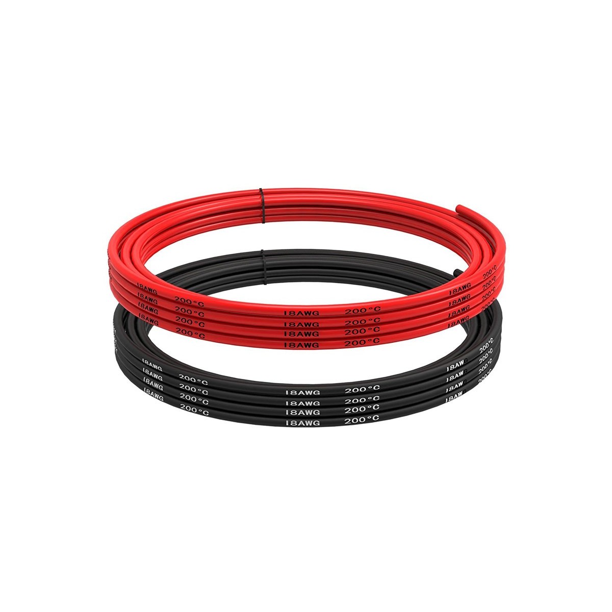 AWG18 - ESC-Motor Silicon Cable - 1m Rosso + 1m Nero